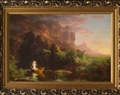 Thomas Cole The Voyage of Life Childhood 1842, 19th century masterpiece painting, High Quality oil painting reproduction