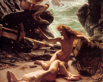 Edward Poynter The Cave of the Storm Nymphs, High quality hand-painted oil painting reproduction
