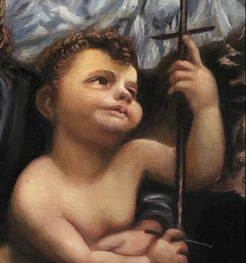 Leonardo da Vinci painting The Madonna of the Yarnwinder image 3