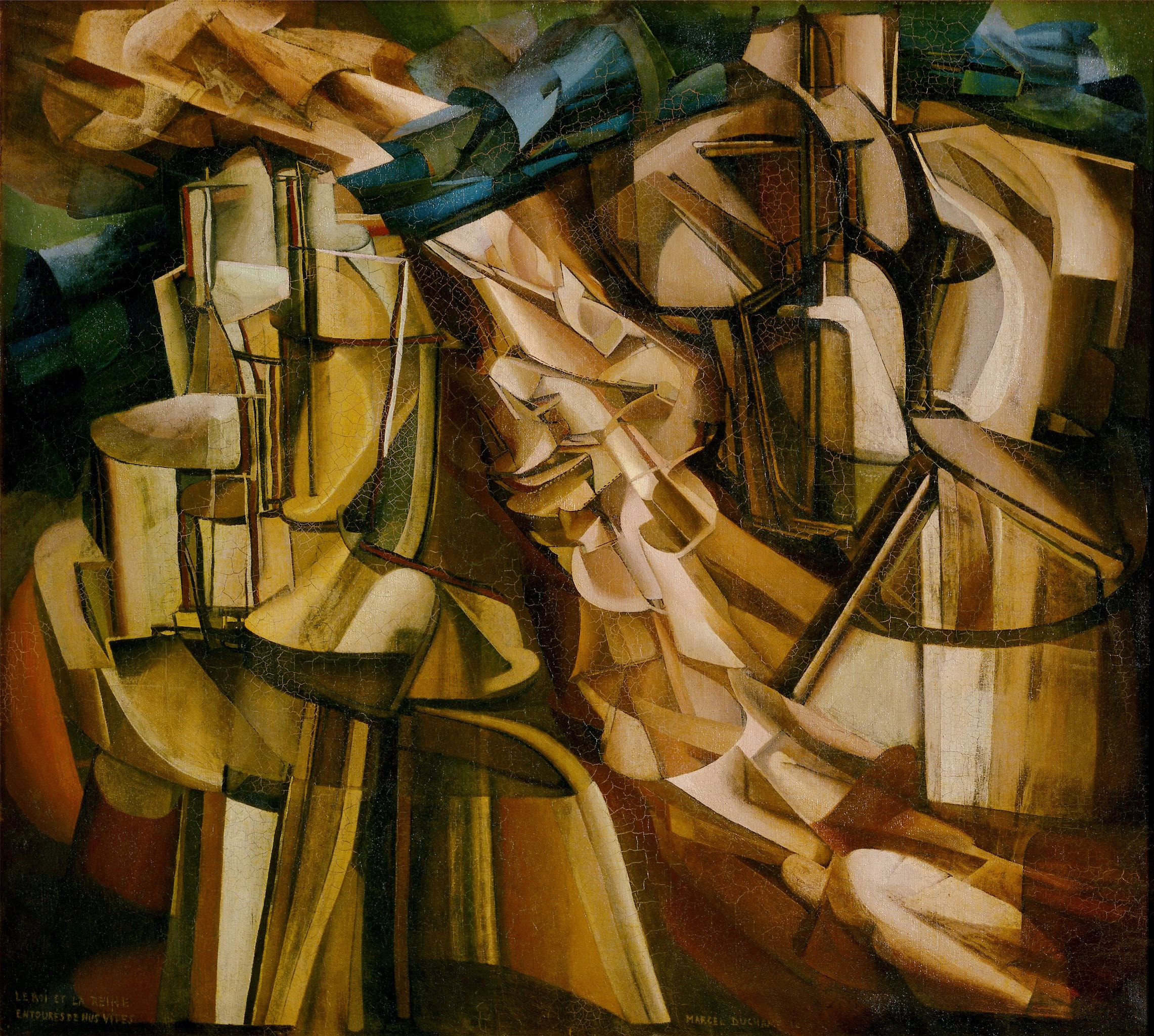 Marcel Duchamp the King and Queen Surrounded by Swift Nudes 1912