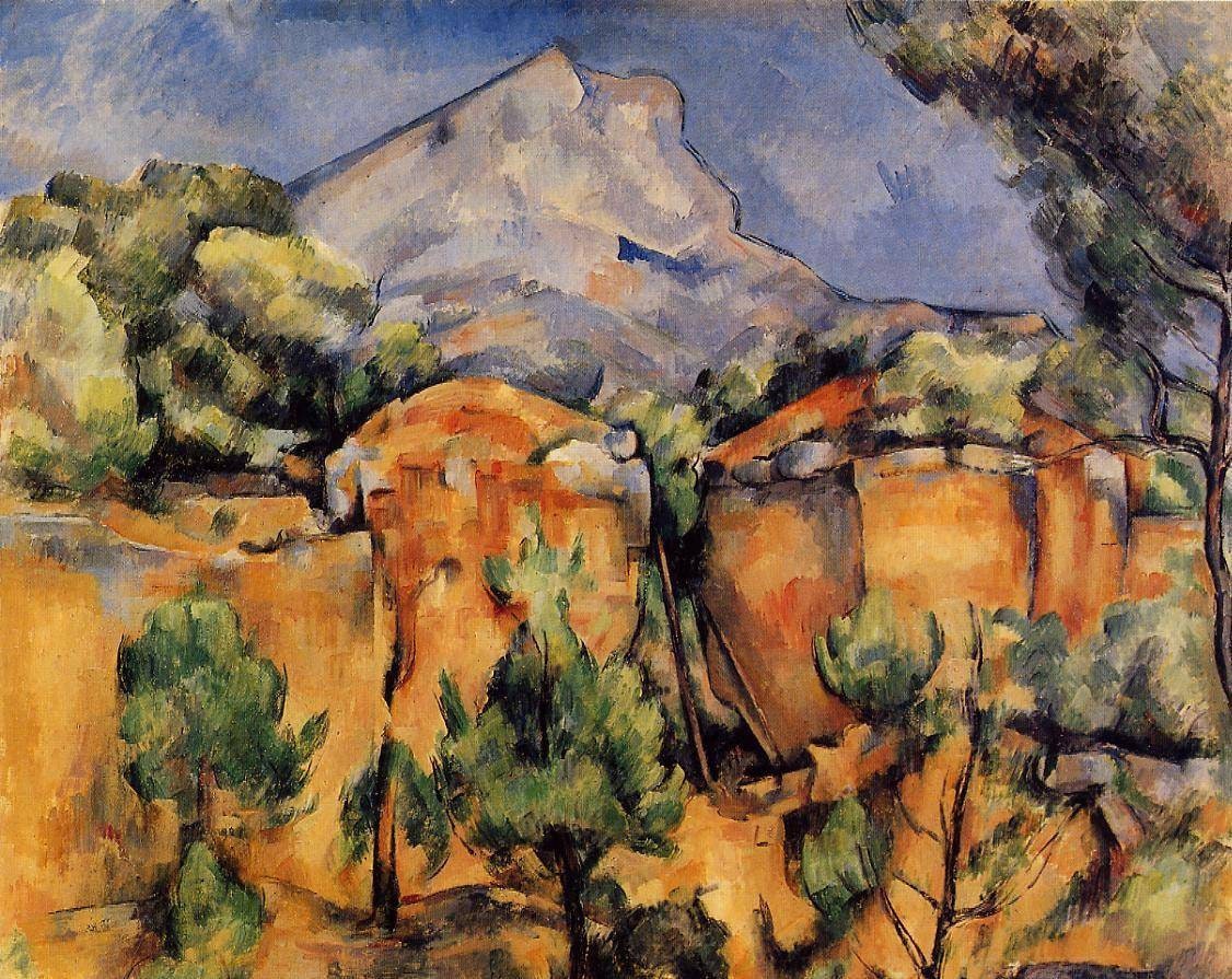 Paul Cezanne the Sainte-victoire Mountain Seen From the Bibemus