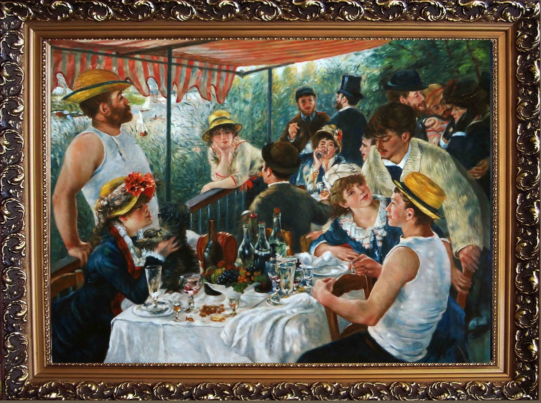 Pierreauguste Renoir Luncheon of the Boating Party, Impressionist Painting, High Quality Oil