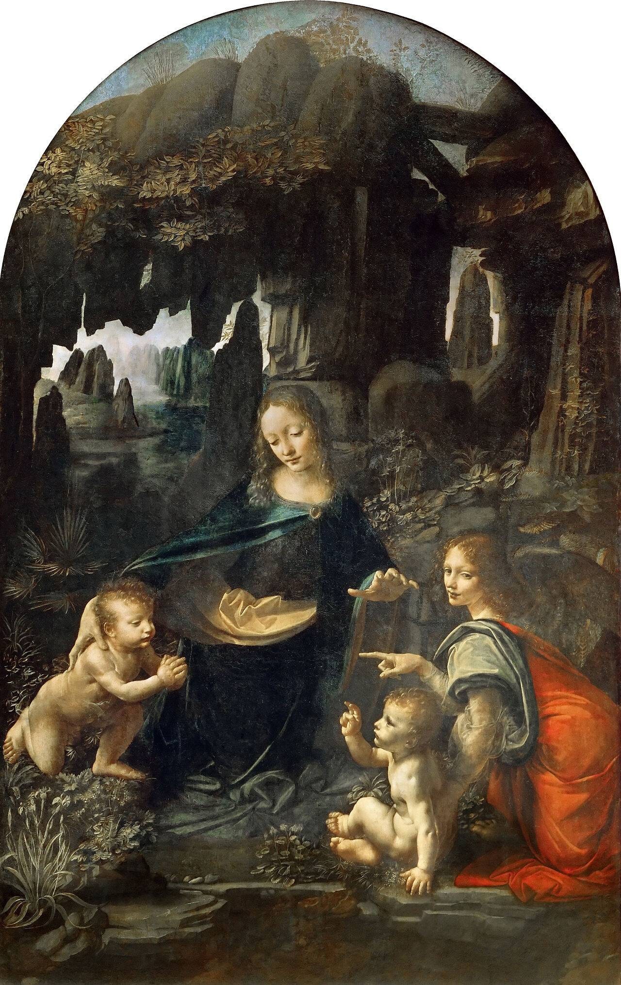 Leonardo Da Vinci The virgin of the Rocks 1483 - 1486, Louvre