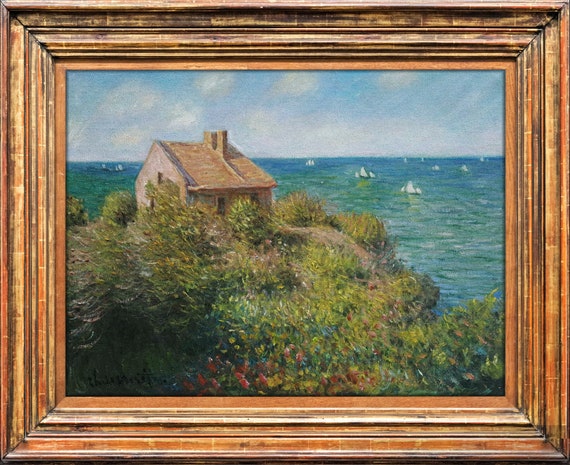 おもちゃ Amanti Art Fishermans Cottage on the Cliffs at Varengeville by Claude Monet Amazon.co.jp: Amanti Art Fishermans Cottage on the Cliffs at