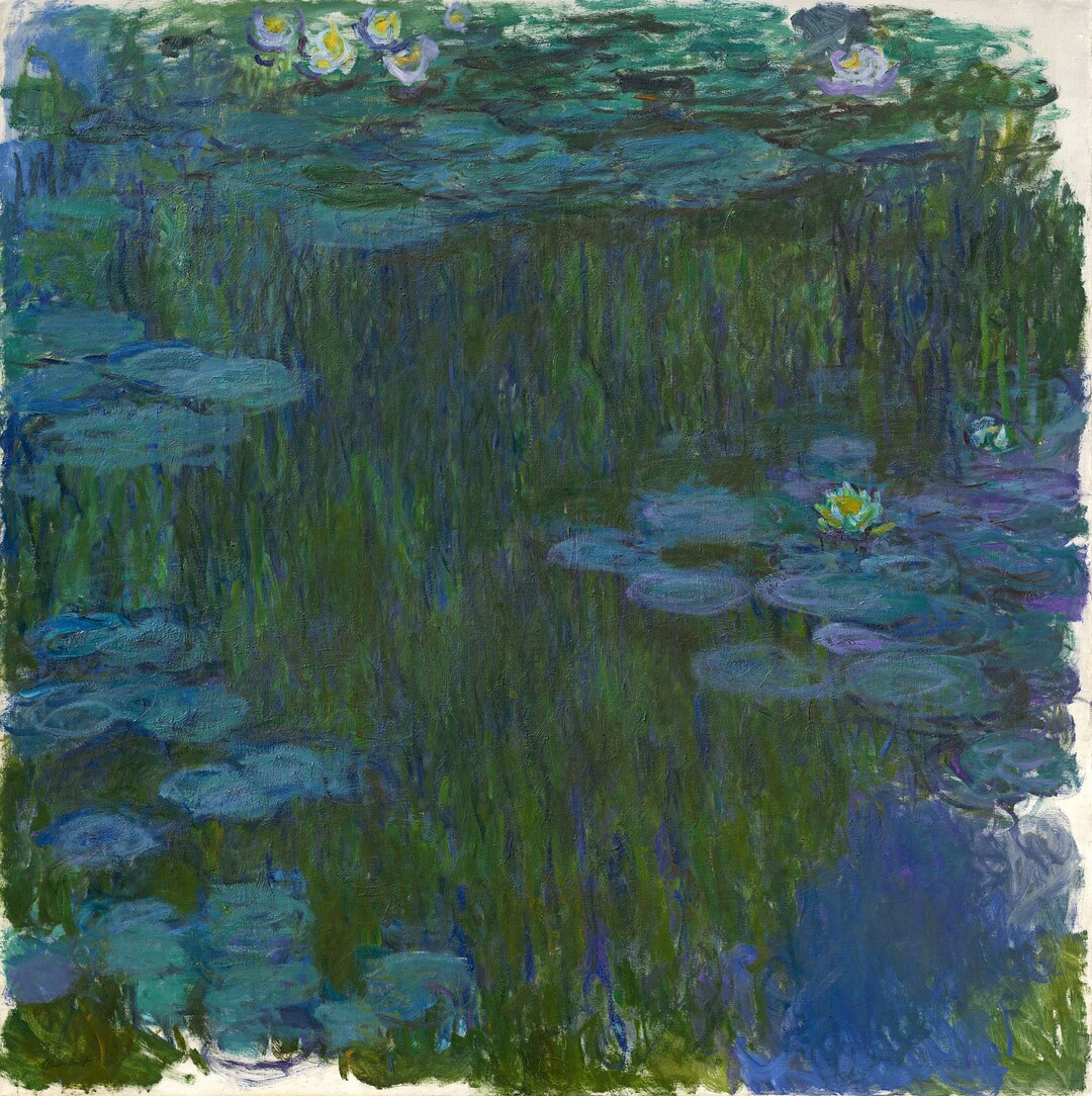 Claude Monet Blue Water Lilies 1914 - 1917, Museum Barberini Potsdam ...