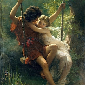 Pierre Auguste Cot Springtime 1873, High quality hand painted oil painting reproduction