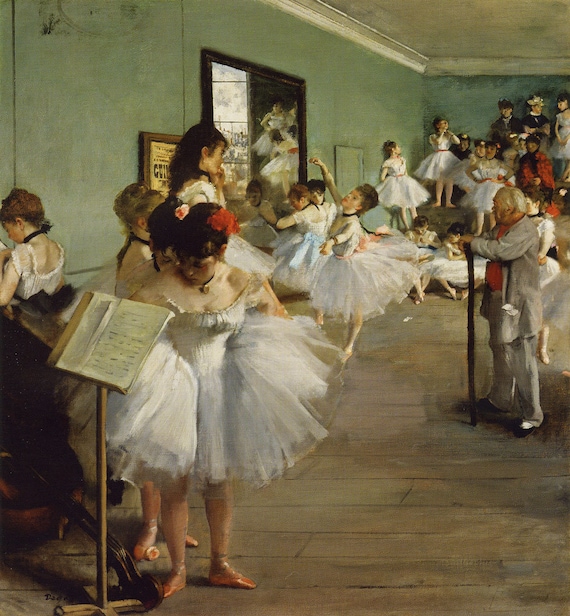 エドガー・ドガ作「ダンス教室」（1874年）、メトロポリタン美術館所蔵