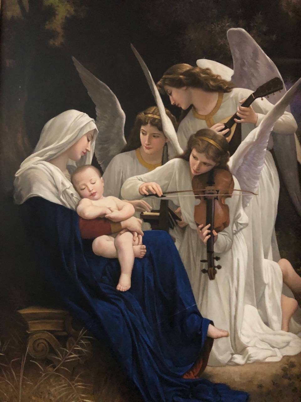 William-adolphe Bouguereau Song of the Angels, High Quality