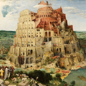 Pieter Bruegel the Elder The Tower of Babel 1563, Large oil painting reproduction