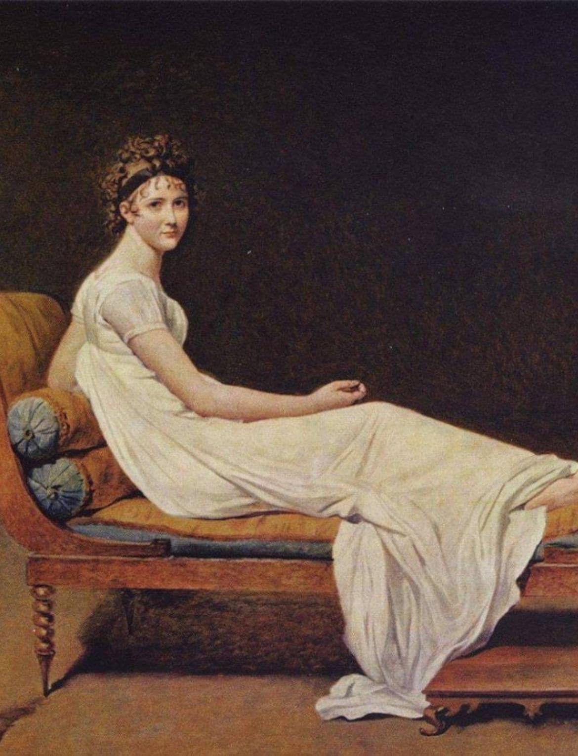ジャック＝ルイ・ダヴィッド「レカミエ夫人の肖像」1800年、高