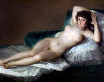 Francisco Goya The Naked Maja 1797–1800, High quality hand painted oil painting reproduction