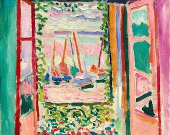 Henri Matisse La finestra aperta 1905, riproduzione del dipinto a olio dipinto a mano di alta qualità