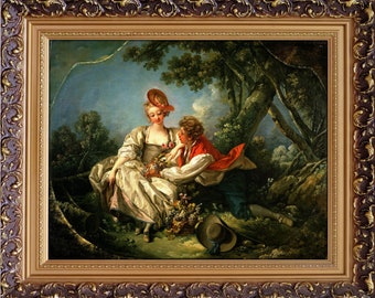 Francois Boucher The Four Seasons Autumn 1755, Hight quality hand painted oil painting reproduction, Made to order classic painting
