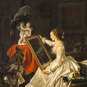 Jean-Honoré Fragonard The Interesting Student 1787, High quality hand painted oil painting reproduction