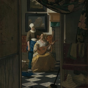 Johannes Vermeer Der Liebesbrief 1669, Hochwertige handgemalte Ölgemälde Reproduktion