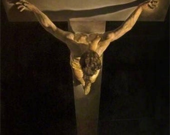 サルバドール・ダリ作「十字架の聖ヨハネのキリスト」（1951年）、高