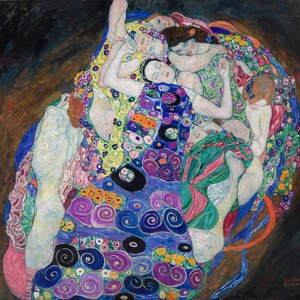 Gustav Klimt the Maiden C.1913, Oil on Canvas, High Quality Hand