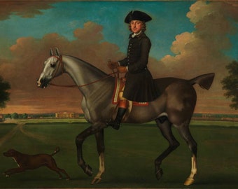 James Seymour Portrait of a Horseman 1748, High quality oil painting reproduction, made to order classic painting