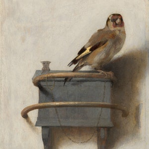 Carel Fabritius The Goldfinch 1654, High quality hand painted oil painting reproduction image 1