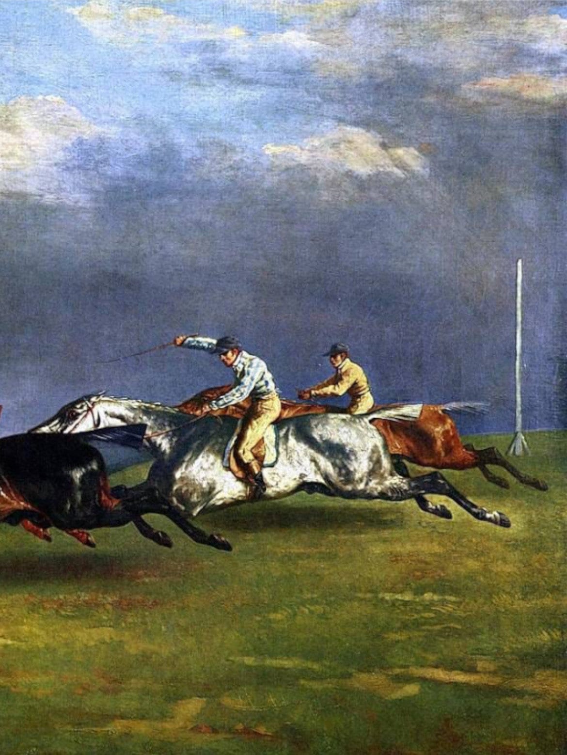 テオドール・ジェリコー 1821年エプソムのダービー、高品質の