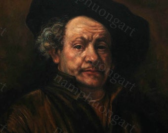 Rembrandt Autorretrato 1660, Reproducción de pintura al óleo de alta calidad