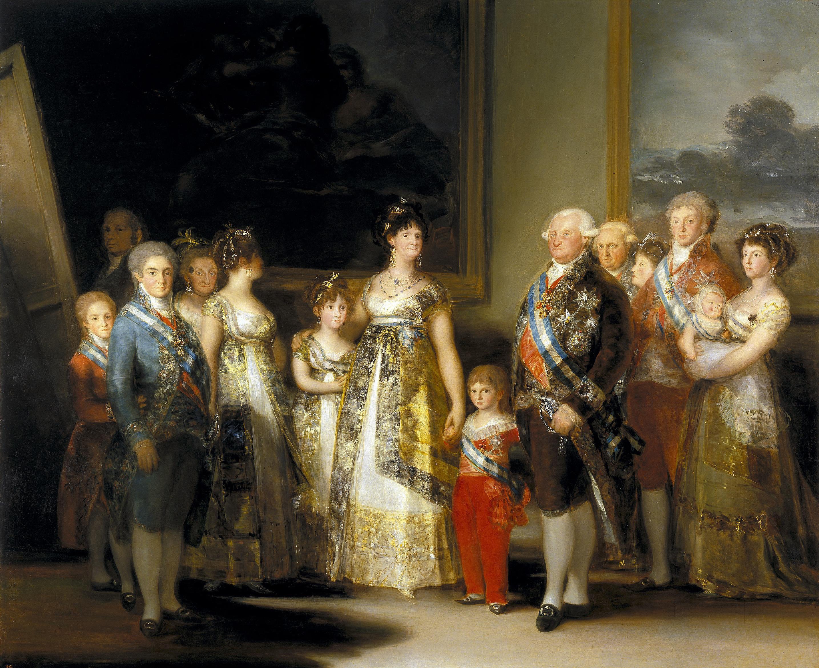 Francisco Goya The Family of Charles IV 1800, High quality hand painted oil painting reproduction