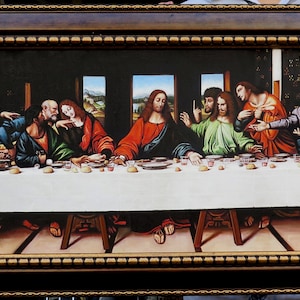 Leonardo Da Vinci The Last Supper 1498, High Quality Hand-painted oil paintings reproduction