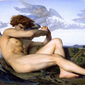 Alexandre Cabanel Fallen Angel 1847 Museum Quality Oil Painting