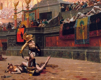 Jean Leon Gerome Pollice Verso 1872, Hand-Painted oil painting reproduction