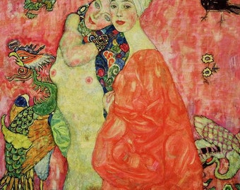 グスタフ・クリムト 「水蛇2」人物画 女性像 洋画 絵画 版画 シルクスクリーン グスタフ・クリムト 「水蛇2」人物画 女性像 洋画 絵画 版画