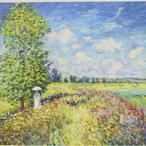 Claude Monet Summer, Poppy Field 1875, impressionism, High quality Hand painted oil painting reproduction