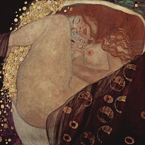 Gustav Klimt Danae, Oil on Canvas, High quality hand-painted oil painting reproduction