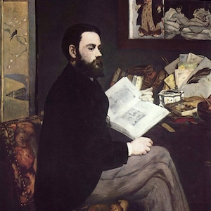 Edouard Manet Portrait of Emile Zola 1868, High quality hand painted oil painting reproduction