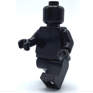 Lego Solid Black Minifigure blank Plain Monochrome Figure Etsy