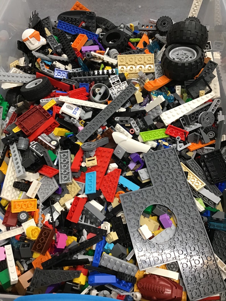 500 LEGO Pieces one Pound per Order Fun Gift Random Etsy