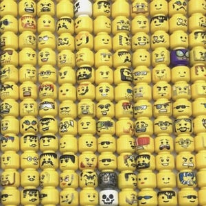 LEGO lot of 50 minifigure head pieces randomly hand picked grab bag mix of themes castle star wars town ect!
