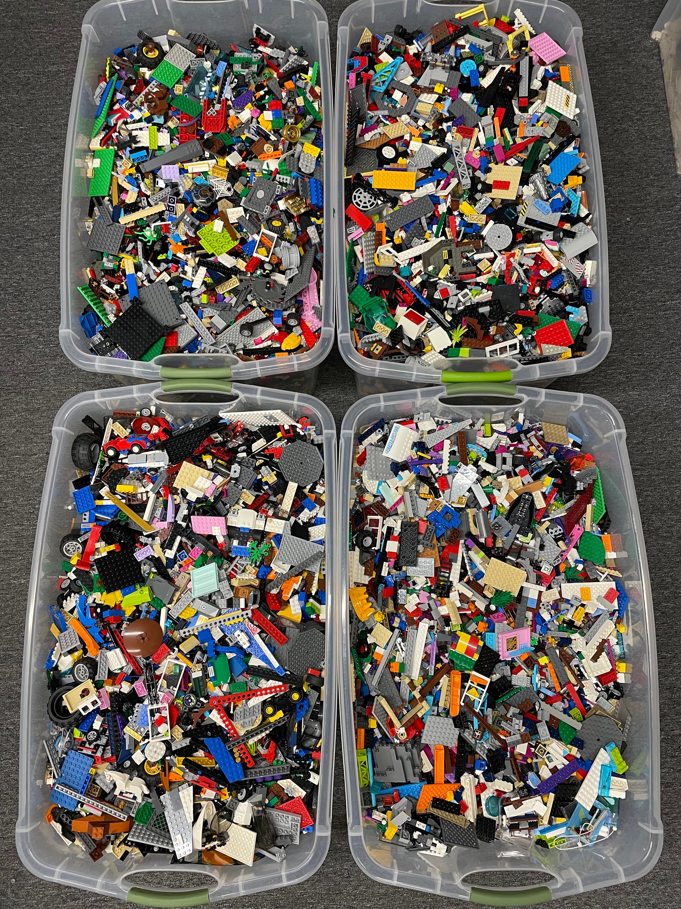 2 POUNDS of GENUINE LEGO Pieces! Bricks and Parts Huge Variety Mix ...
