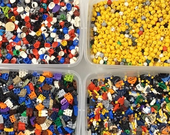 LEGO Lot of 50 Random Torsos, Heads, Legs & Hats! 200 parts Total to Create 50 Minifigures!