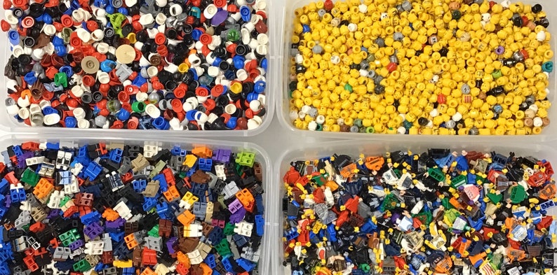 LEGO Lot of 50 Random Torsos, Heads, Legs & Hats! 200 Parts Total to ...