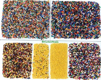 Lotto LEGO di 100 minifigure da assemblare! 100 busti, teste, gambe e capelli assortiti! Totale 400 pezzi!