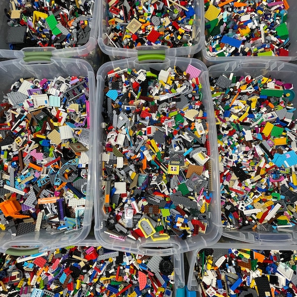 BUY 5 Get 1 FREE! - 1 Pound of Genuine LEGO Pieces! Huge variety of Bricks & parts. Free Fast Shipping!