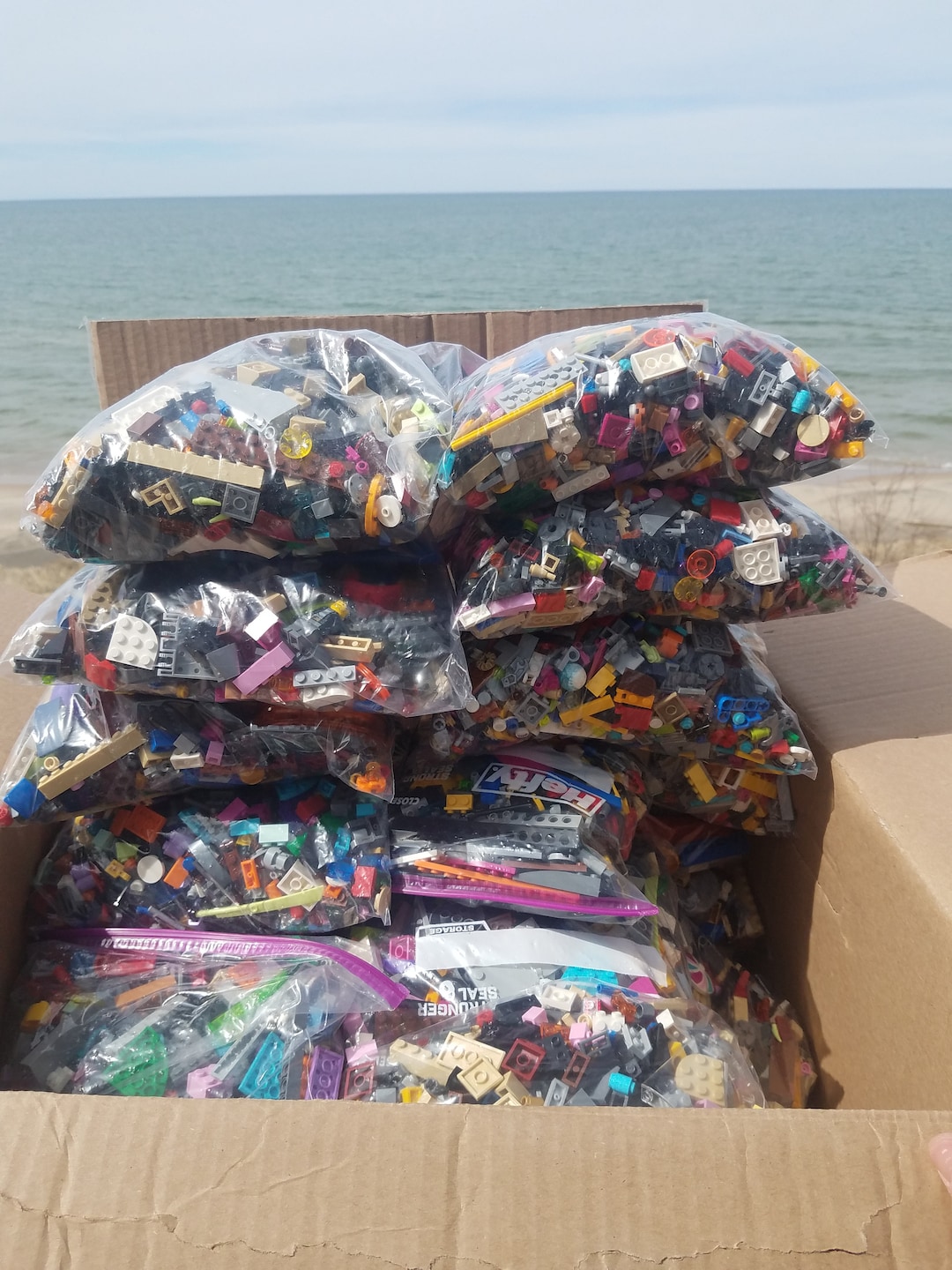 15,000+ Piece Lego Lot HUGE Bulk Brick Random Grab Bag OVER 30 POUNDS!  *massive* Free Shipping!