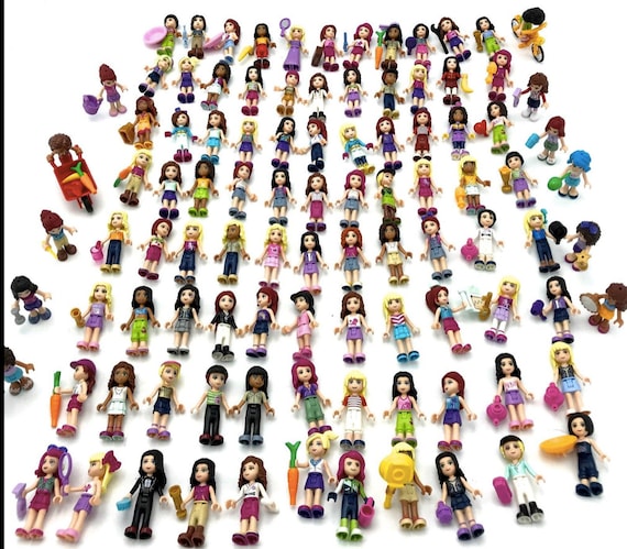 Lego Lot of 5 Friends Minifigures Randomly Picked Girls Cute Fun Toy Lady  Figures GRAB BAG 