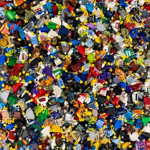 LEGO lot of 20 minifigure TORSO pieces randomly picked chest grab bag mix of themes body parts!