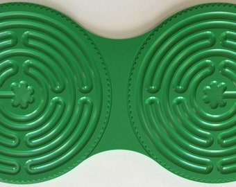 Green Plastic Double Chartres Finger Labyrinth