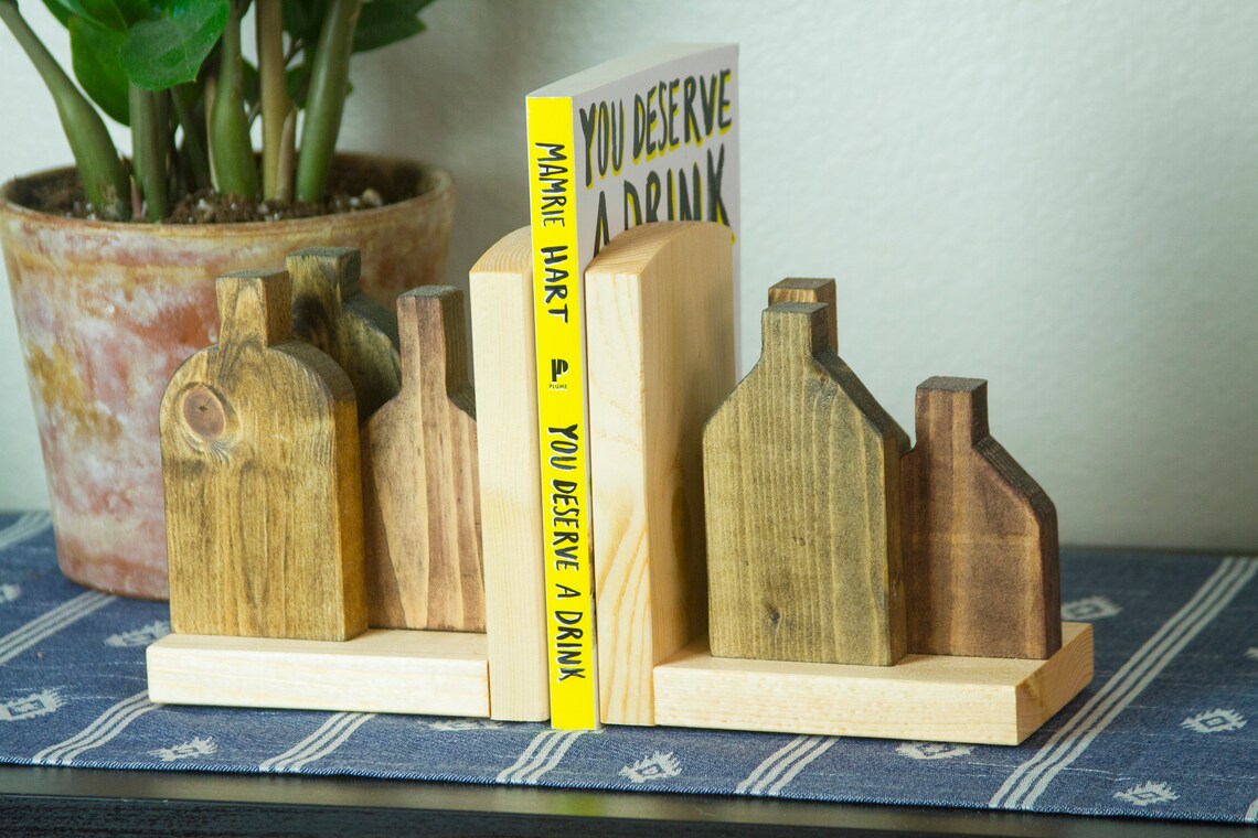 Bookends Made To Look Like Little Handmade Bottles. Alcohol Etsy