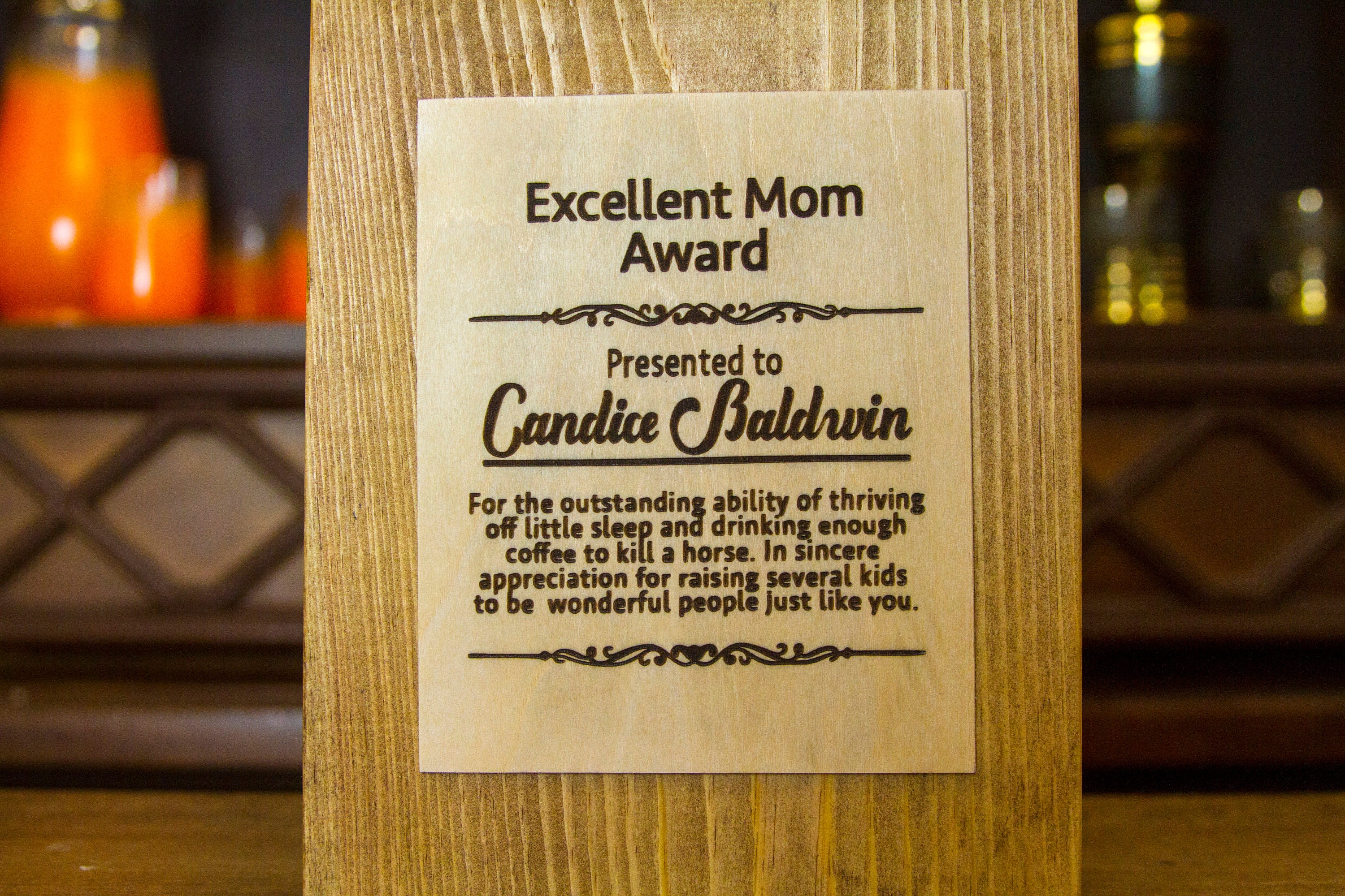 Handmade Awards For Mom Best Mom Award Plaques Can Be Etsy