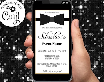 Invitación a una fiesta de etiqueta: Plantilla digital para evento formal