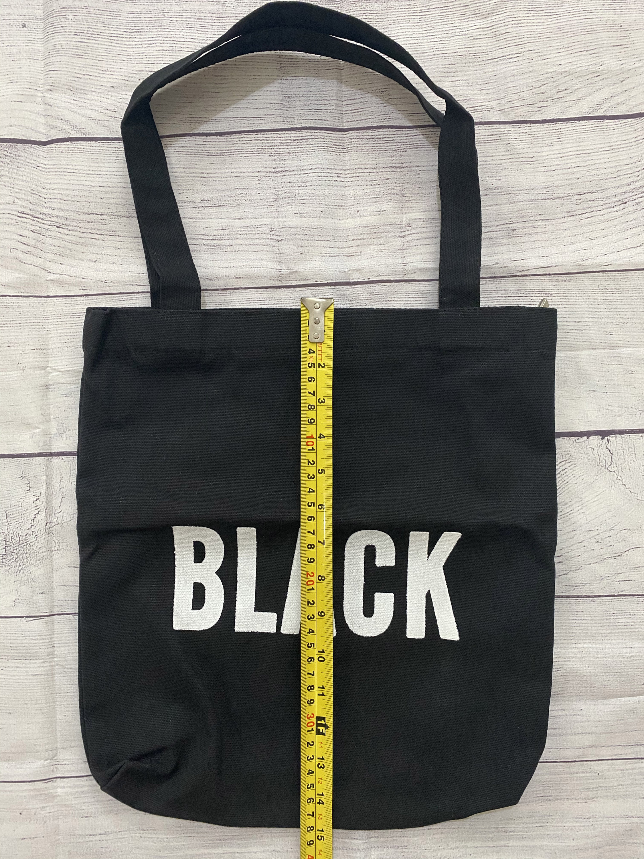 Reusable BLACK tote bag Groceries Supermarket Black Lover | Etsy