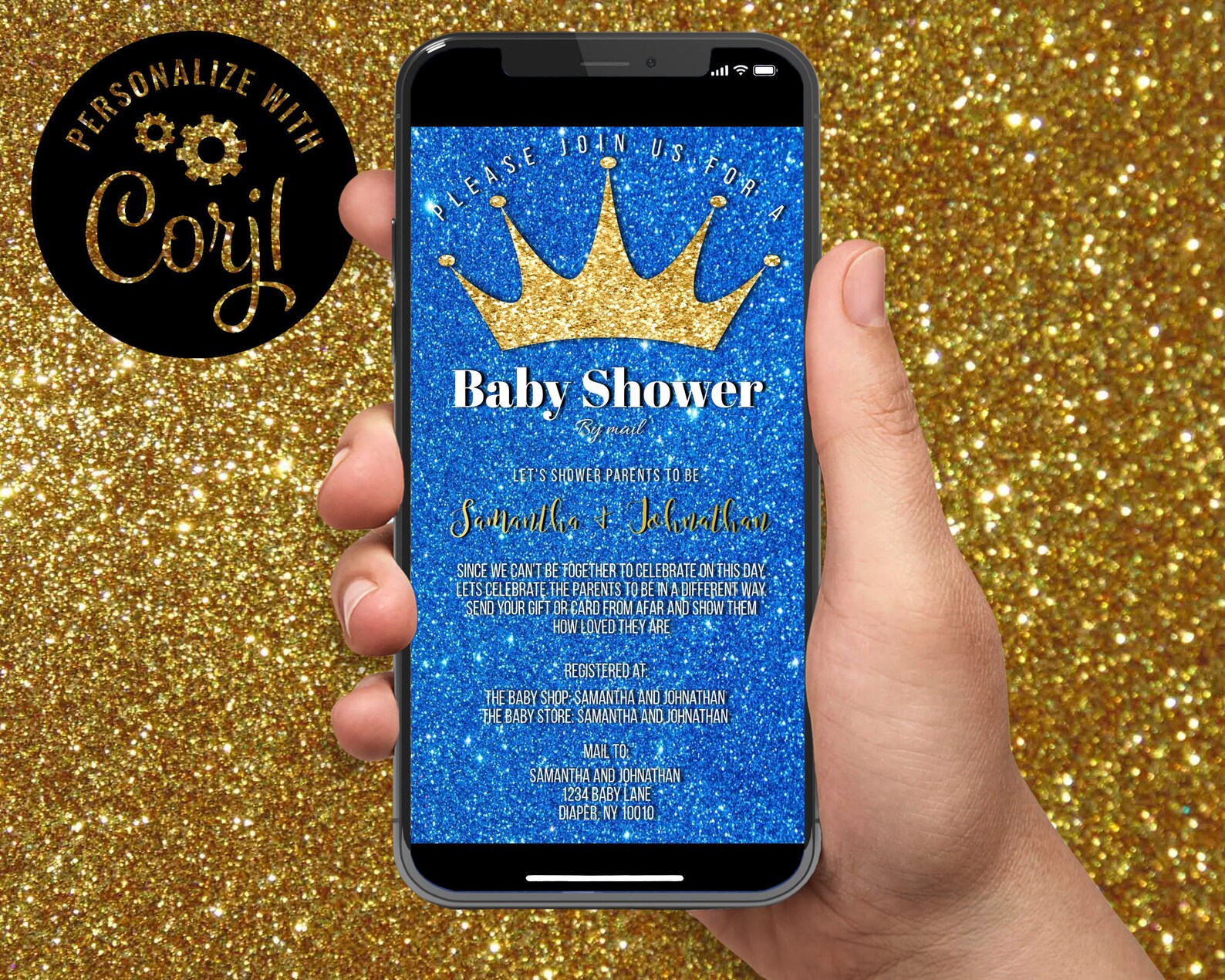 Baby Shower by Mail Invitation Virtual Baby Shower Etsy